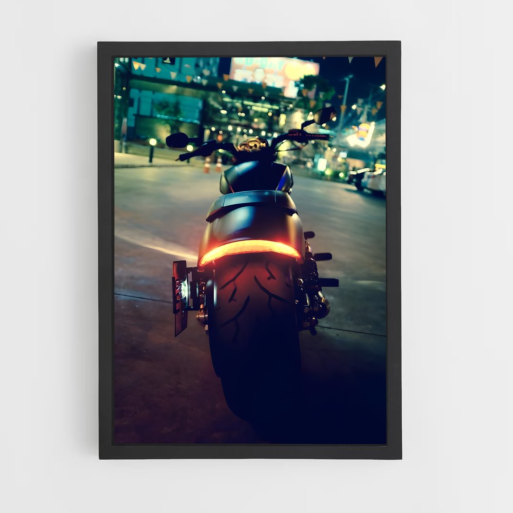 Poster Nuit Musclée – affiche Harley-Davidson (vue 2)